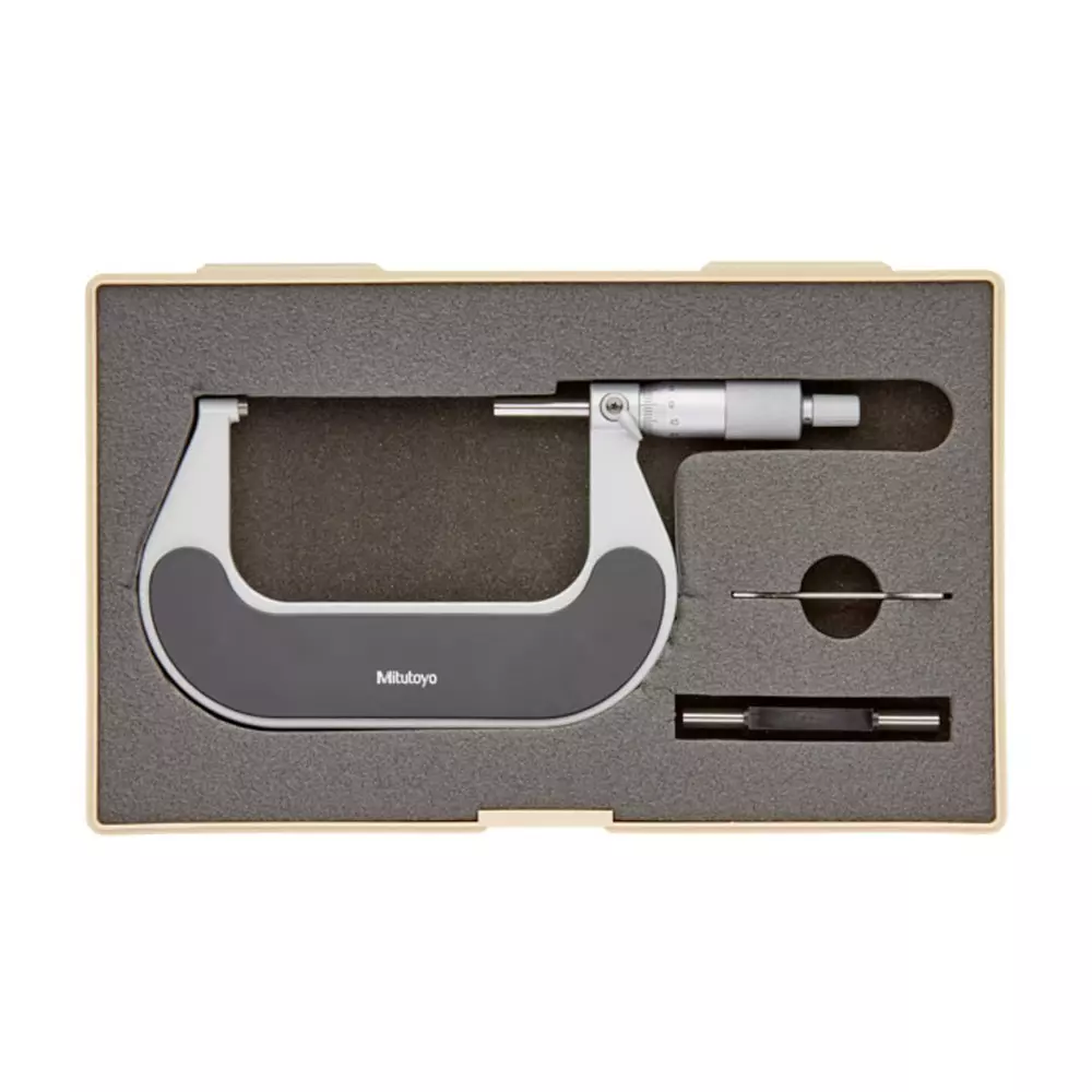 Mitutoyo Outside Micrometer with Ratchet Stop 102 Series 75 - 100 mm Range, 102-304