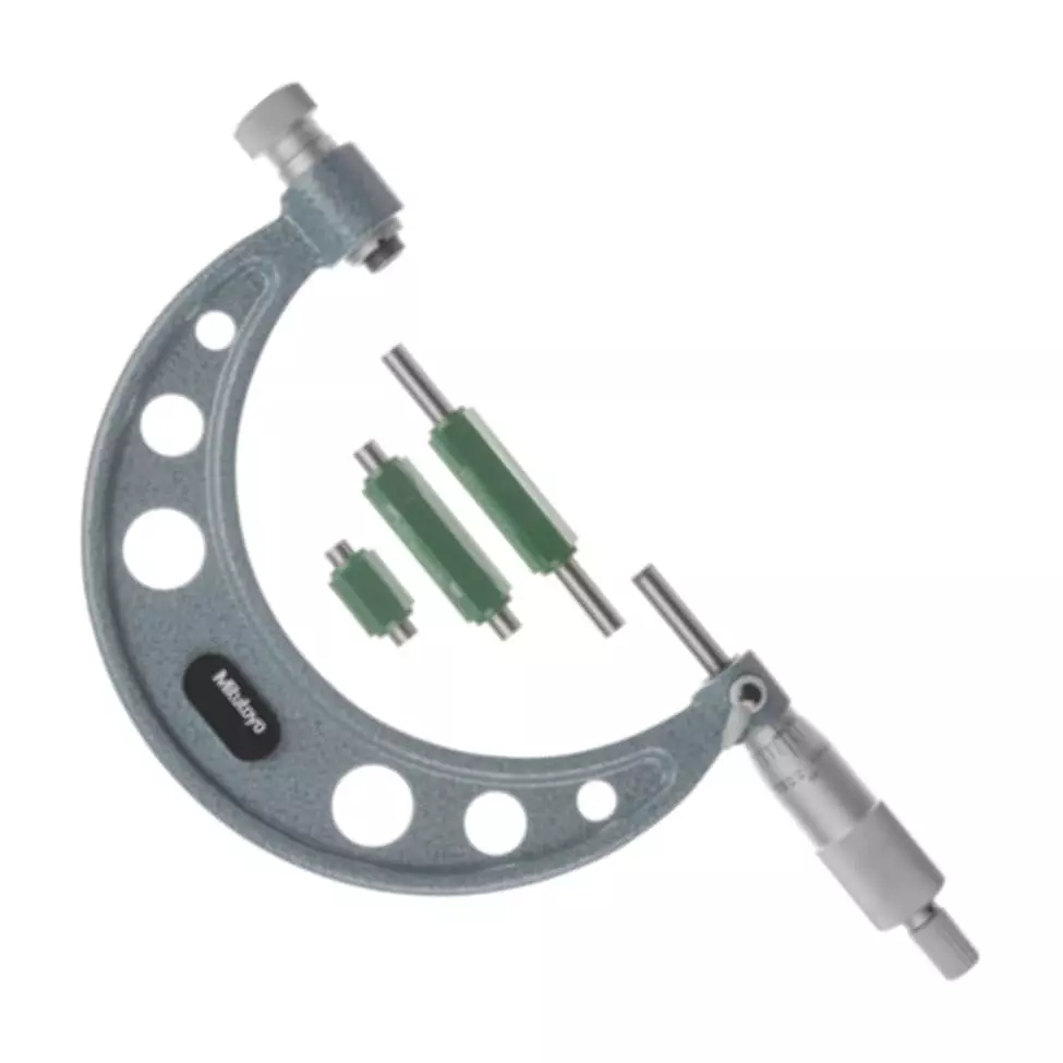 Mitutoyo Interchangeable Anvil Outside Micrometer 104 Series 0 - 4 inch (0 - 100 mm) Range, 104-149