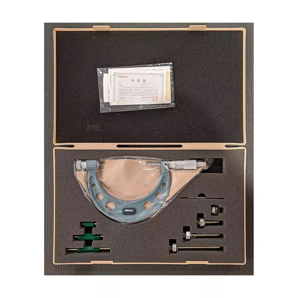 Mitutoyo Interchangeable Anvil Outside Micrometer 104 Series 0 - 4 inch (0 - 100 mm) Range, 104-149