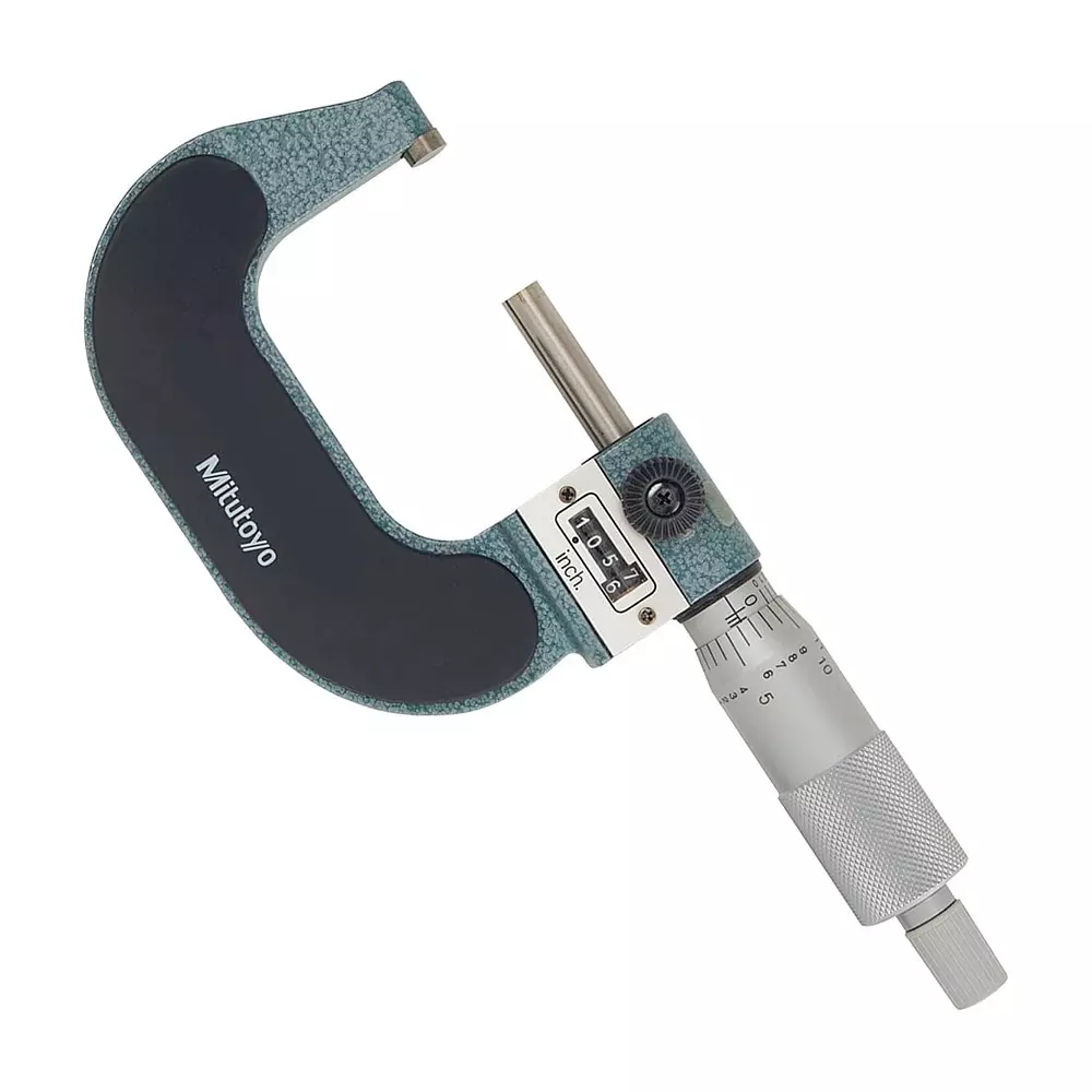 Mitutoyo Digit Outside Micrometer with Friction Thimble 193 Series 24 - 48 inch (600 - 1200 mm) Range, 193-212