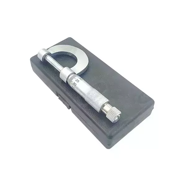 Buyohlic International Outside Micrometer Chrome Plated Finish 0-25 mm Range and 0.01 mm Graduation, AU-K0N3-8YFH (Pack of 3)