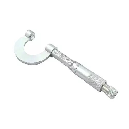 Buyohlic International Economical Outside Micrometer 0-25 mm Range 0.01 mm Graduation, Chrome Plated Finish and Ratchet Stop, R0-VBVF-2SXN