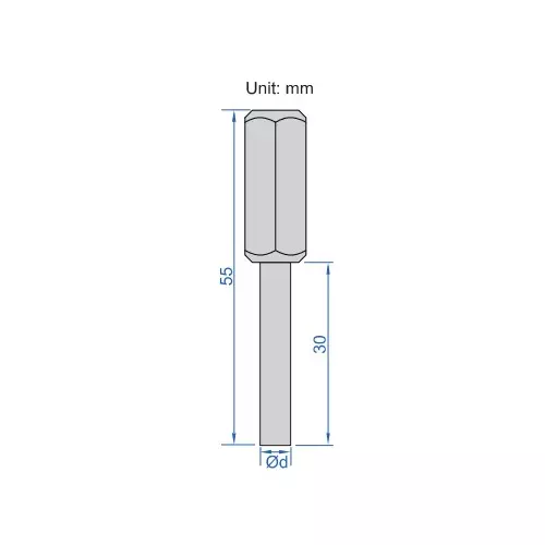 Insize Pin Gauge Set with Handle Alloy Steel HRC62-65 15 to 15.50 mm Range, 4266-15D