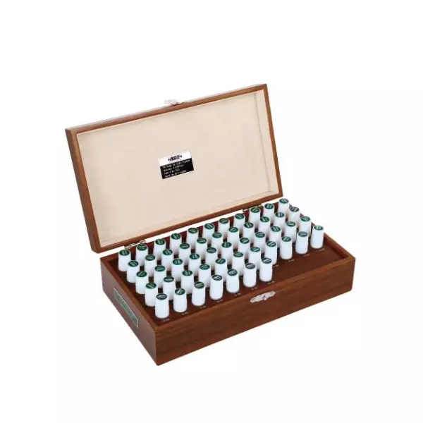 Insize 51 Pcs Carbide Pin Gauge Set DIN2269 Standard, 10.50 to 11.00 mm Diameter and ±1 µm Accuracy, 4194-11