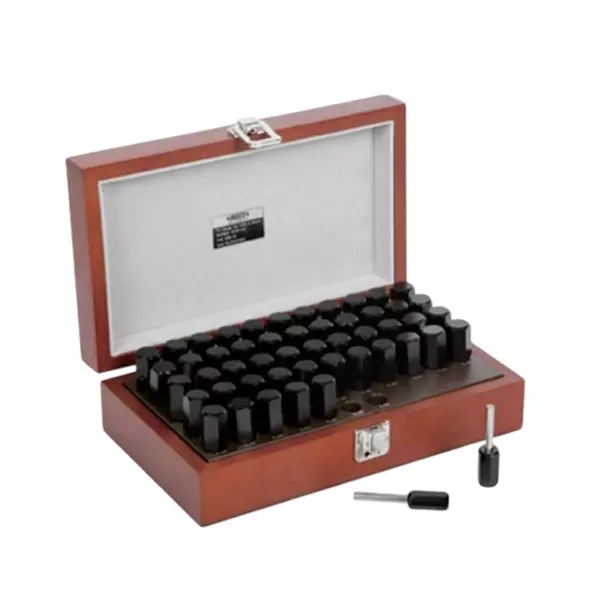 Insize Pin Gauge Set with Handle Alloy Steel HRC62-65 10 to 10.50 mm Range, 4266-10D