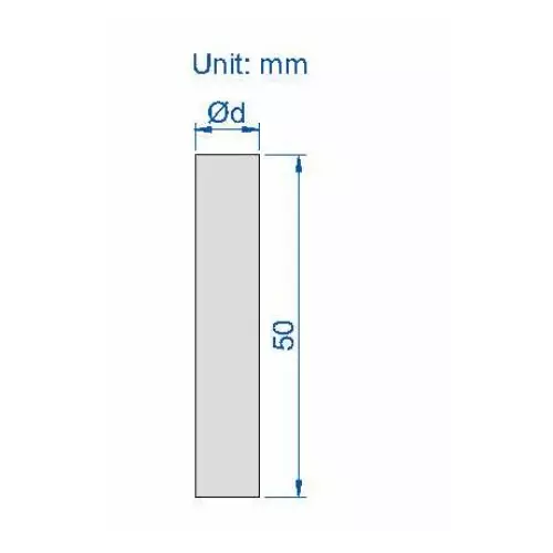Insize Individual Metric Pin Gage 0.2-20 mm Range 0.99 mm Dia, 4110-0D99