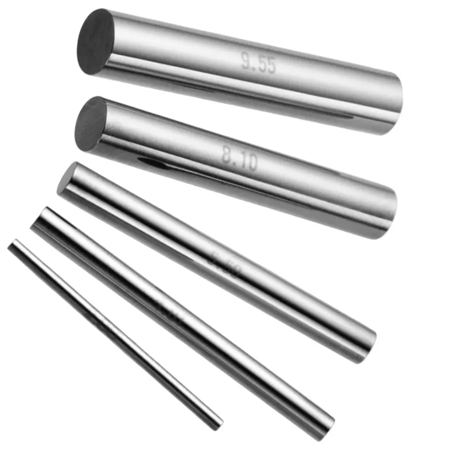 SK Niigata Seiki Carbide Pin Gauge ±1.0 μm Accuracy 1.6 μm Unequal Dia, TAA 7.62mm