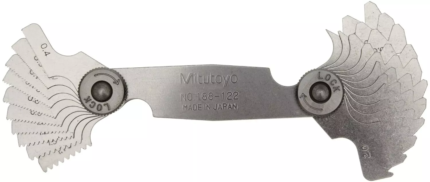 Mitutoyo Screw Pitch Gauge, 188 Series