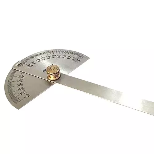 Assorts Degree Protractor Stainless Steel 0-180� for Angle Finding