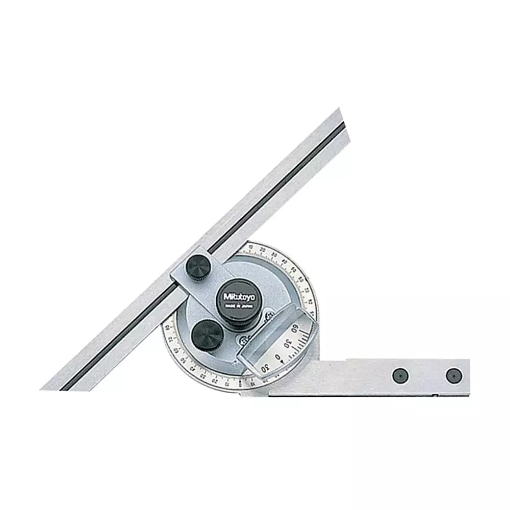 Mitutoyo Universal Bevel Protractor 160 mm Length, 187-904-10
