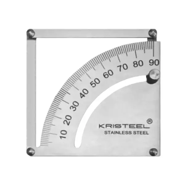 Kristeel Inside Protractor 10° to 90° Range Stainless Steel 70 mm Size, 5069