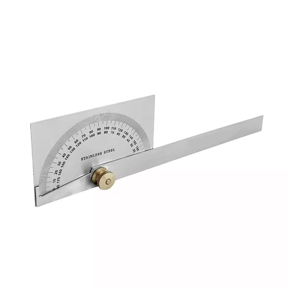 A.D INTERNATIONAL Angle Measure Tool Square Head Protractor with 10 cm Wood Working Ruler and 0 to 180° Measurement Range, 9E-A7QC-MZW2 (Pack of 3)