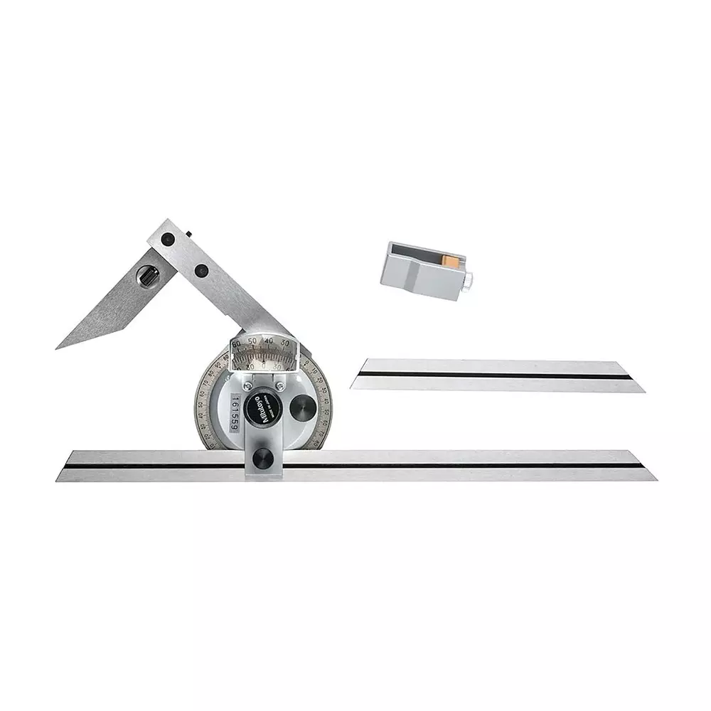 Mitutoyo Universal Bevel Protractor 150 & 300 mm Length, 187-902-10