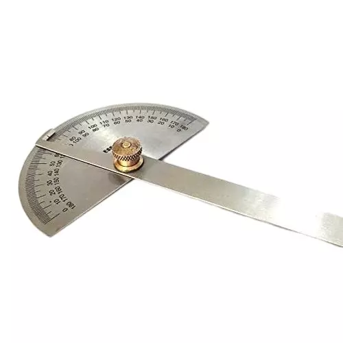 Assorts Degree Protractor Stainless Steel 150 mm (6 Inch) Depth 88.9x50 mm