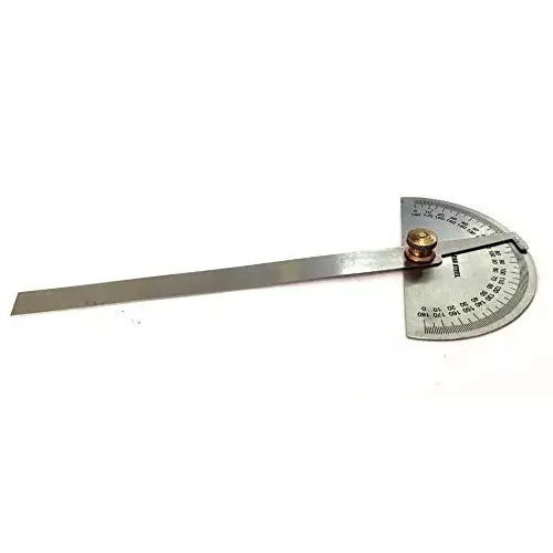 Assorts Degree Protractor Stainless Steel 150 mm (6 Inch) Depth 88.9x50 mm