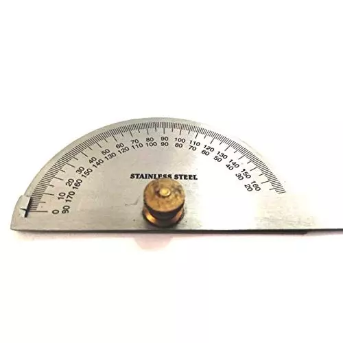 Assorts Degree Protractor Stainless Steel 150 mm (6 Inch) Depth 88.9x50 mm
