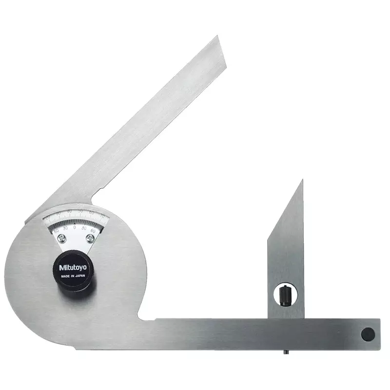Mitutoyo Bevel Protractor 30° and 60° Blade Edge Angle, 187-201