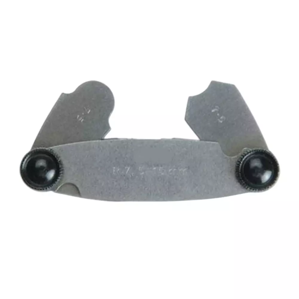 Kizer Radius Gauge Locking Type Measures Radius 0.75 to 5 mm by 0.25 mm Leaves 18, KZ-73