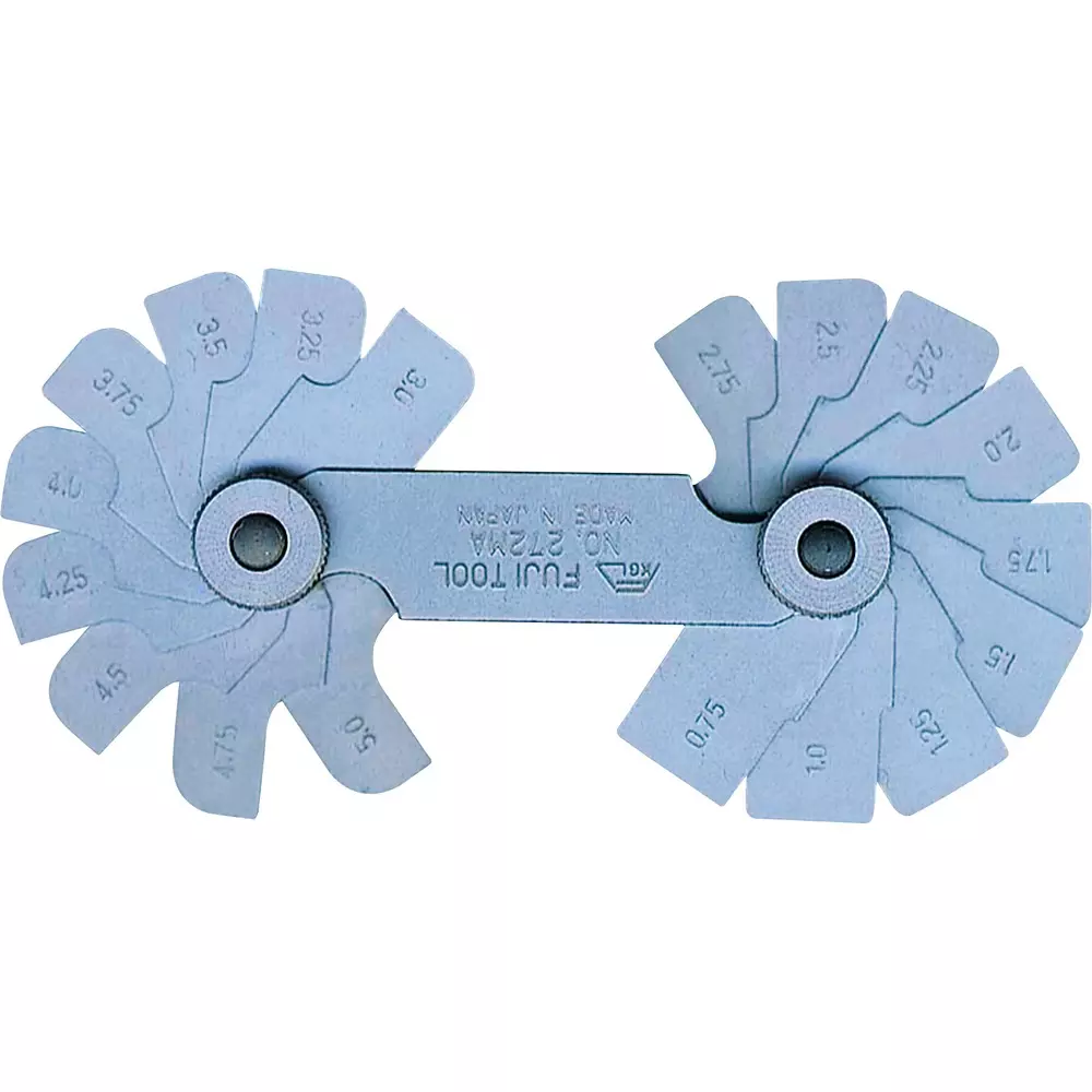 FUJITOOL Radius Gauge 0.75 to 5.0 Range, 272MA
