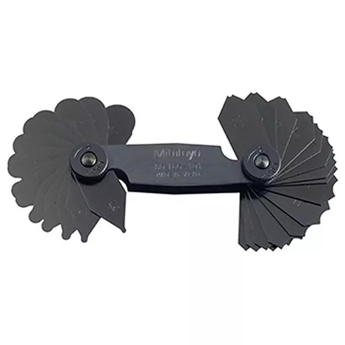 Mitutoyo Radius Gage 0.79-6.35 mm Measurement Range, 186-101
