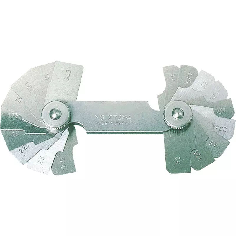 Trusco Radius Gauge 0.1 to 1.0 mm Measuring Ranges, 272MAA