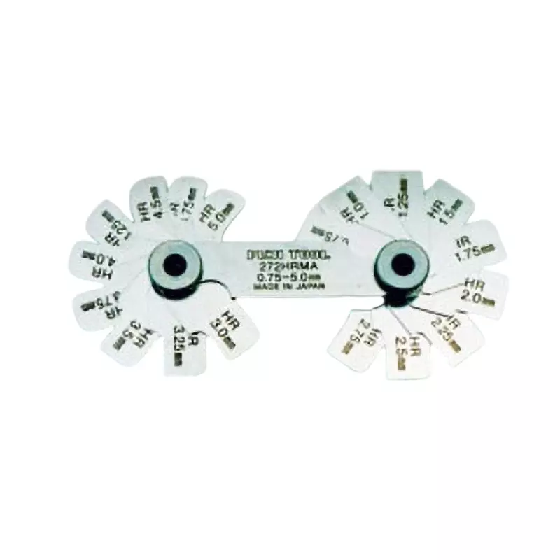 FUJITOOL Radius Gauge 0.75 to 5.0 Range, 272HRMA