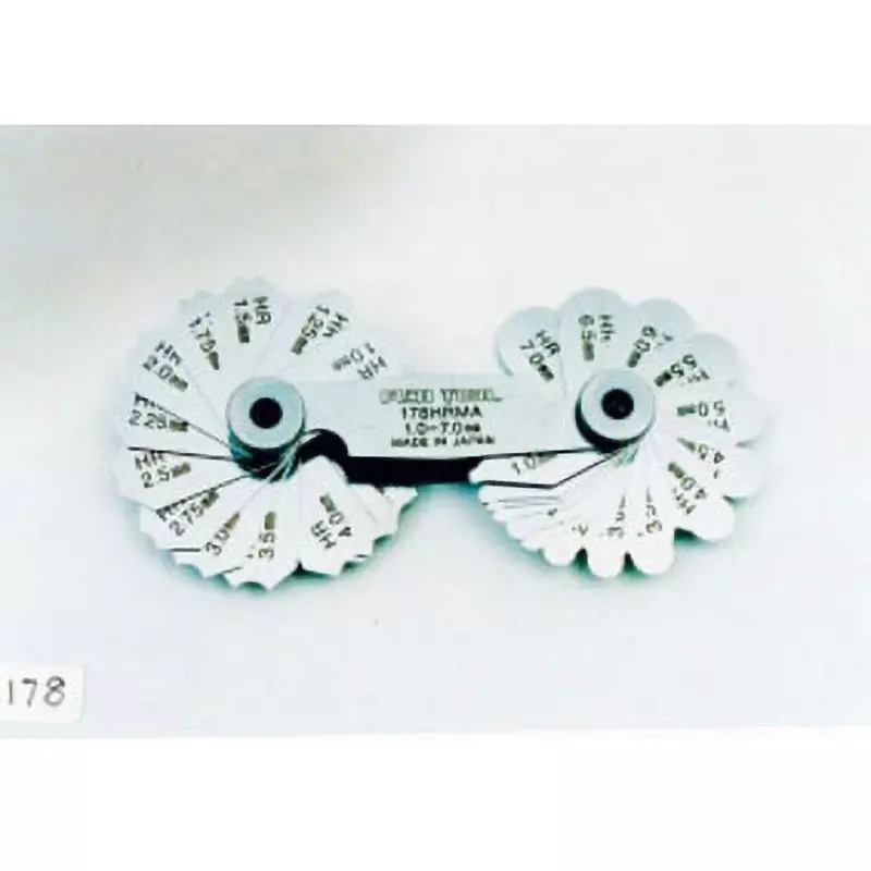 FUJITOOL Radius Gauge 7.5 to 15.0 Range, 178HRMB