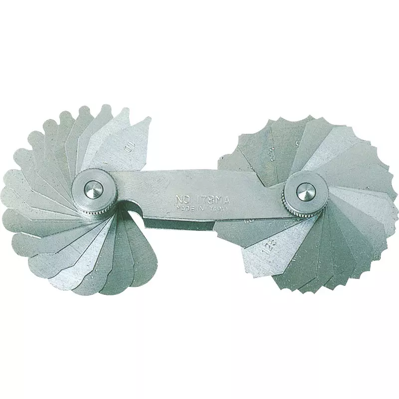 Trusco Radius Gauge 0.1 to 1.0 mm Measuring Ranges, 178MAA