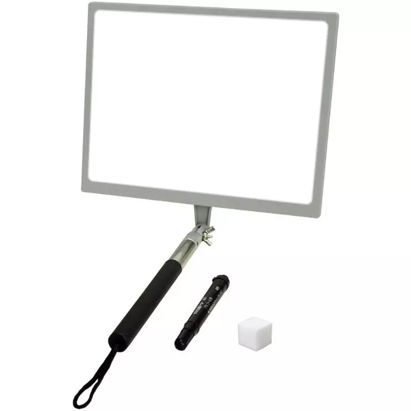 Hibiscus Magnetic Blackboard Plain Display Items Board, telescopic rod, marker for board, grip rod, sponge full Set, GWY-MJ