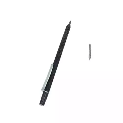 Buyohlic International Carbide Pen Point Tip Scriber Pen with Extra Tip Black Color and Compact Design, 86-UC1B-32VP (Pack of 3)