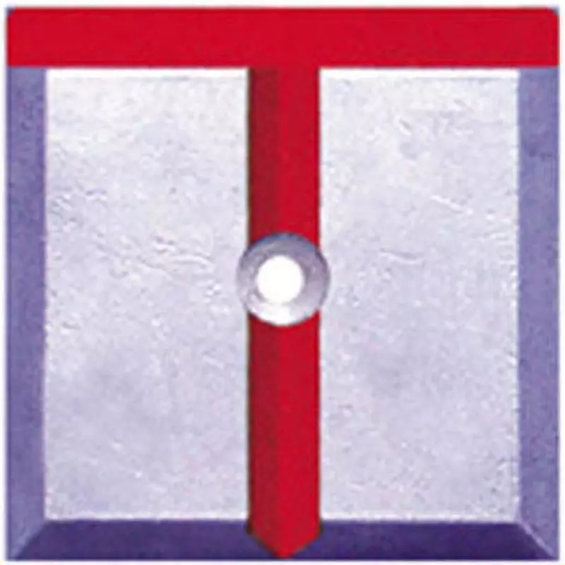 STS Marking Plate For pasting Specifications T Display Items 1 Number of Holes, SH31 (Pack of 10)