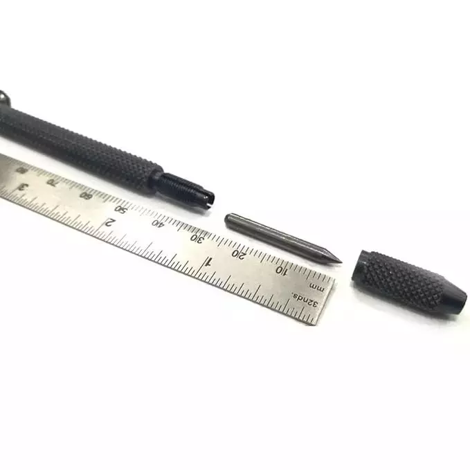 Buyohlic International Carbide Pen Scriber with 135 mm OAL and 27 mm Tip Length for General DIY, Workshop, Metal & Wood Workers, B7-3DES-PSZ1