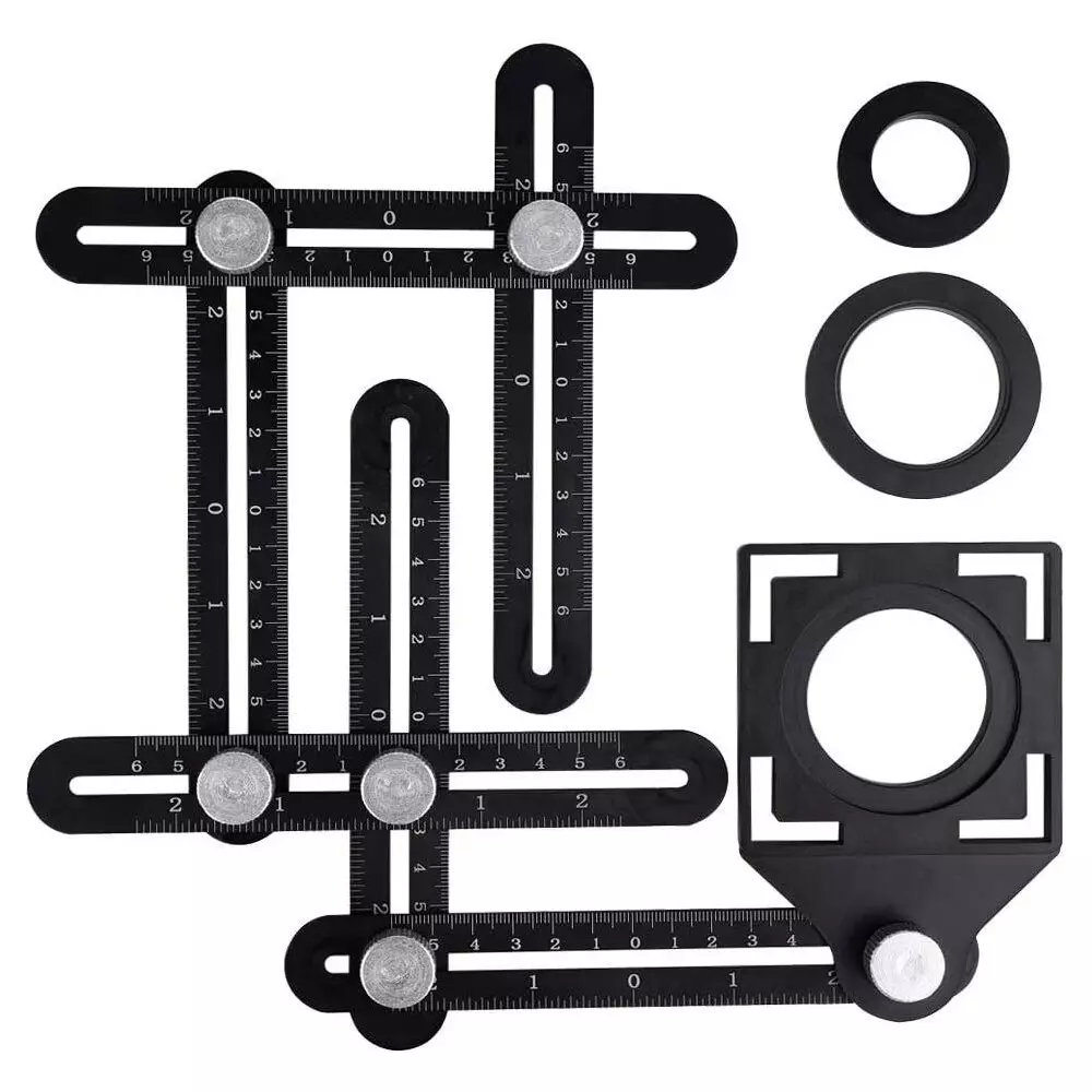 Sherni Hole Marking Gauge 30 cm Shaft Length Aluminium 6 Folds