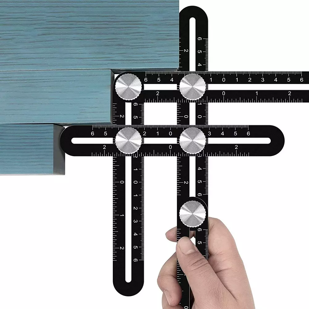 Sherni Hole Marking Gauge 30 cm Shaft Length Aluminium 6 Folds