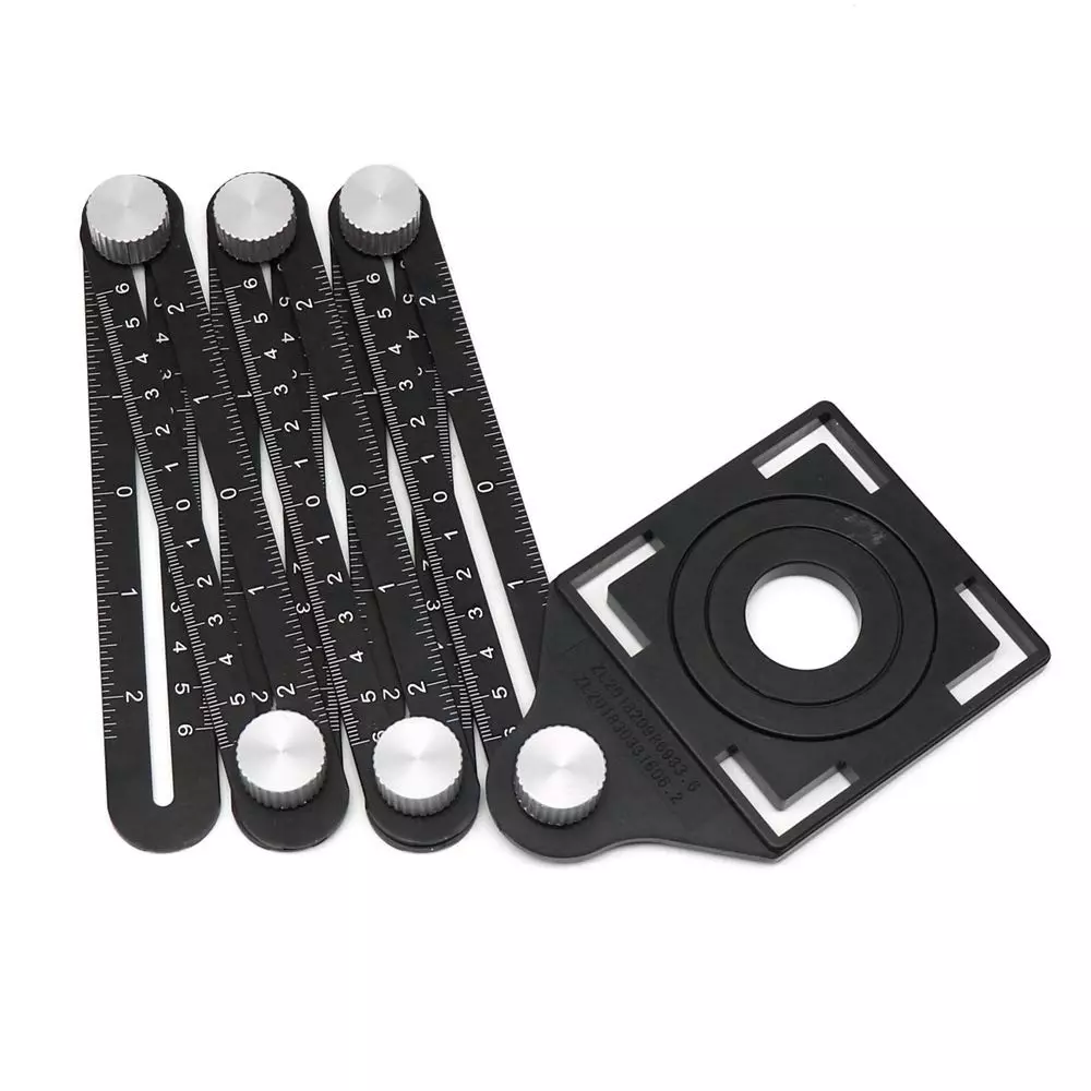 Facile Multi Angle Measuring Tile Hole Maker Aluminum Alloy 30 cm Shaft Length for Industrial Use