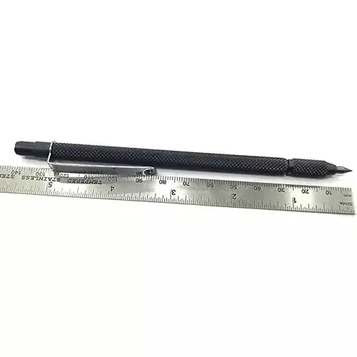 Buyohlic International Scriber Craft Tool Knurled Body 27 mm Tungsten Carbide Pen Point Tip and 135 mm Overall Length, XI-9EWM-EKOH