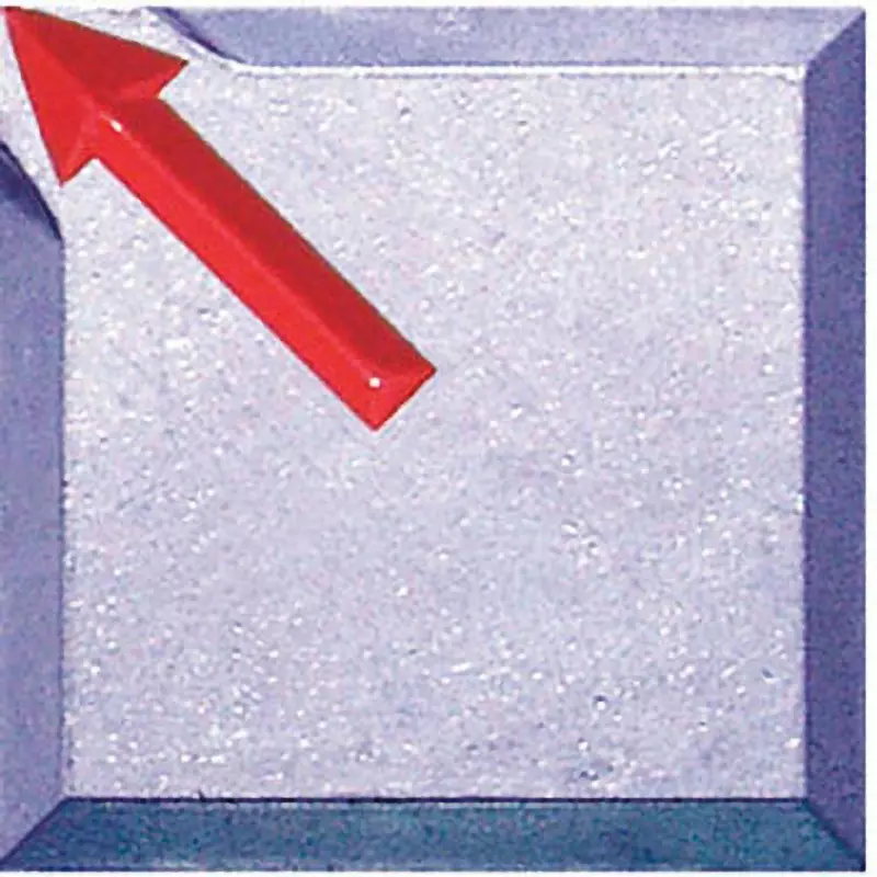 STS Marking Plate For pasting Specifications Diagonal arrow (half-up) Display Items Pear Number of Holes, SH14 (Pack of 10)