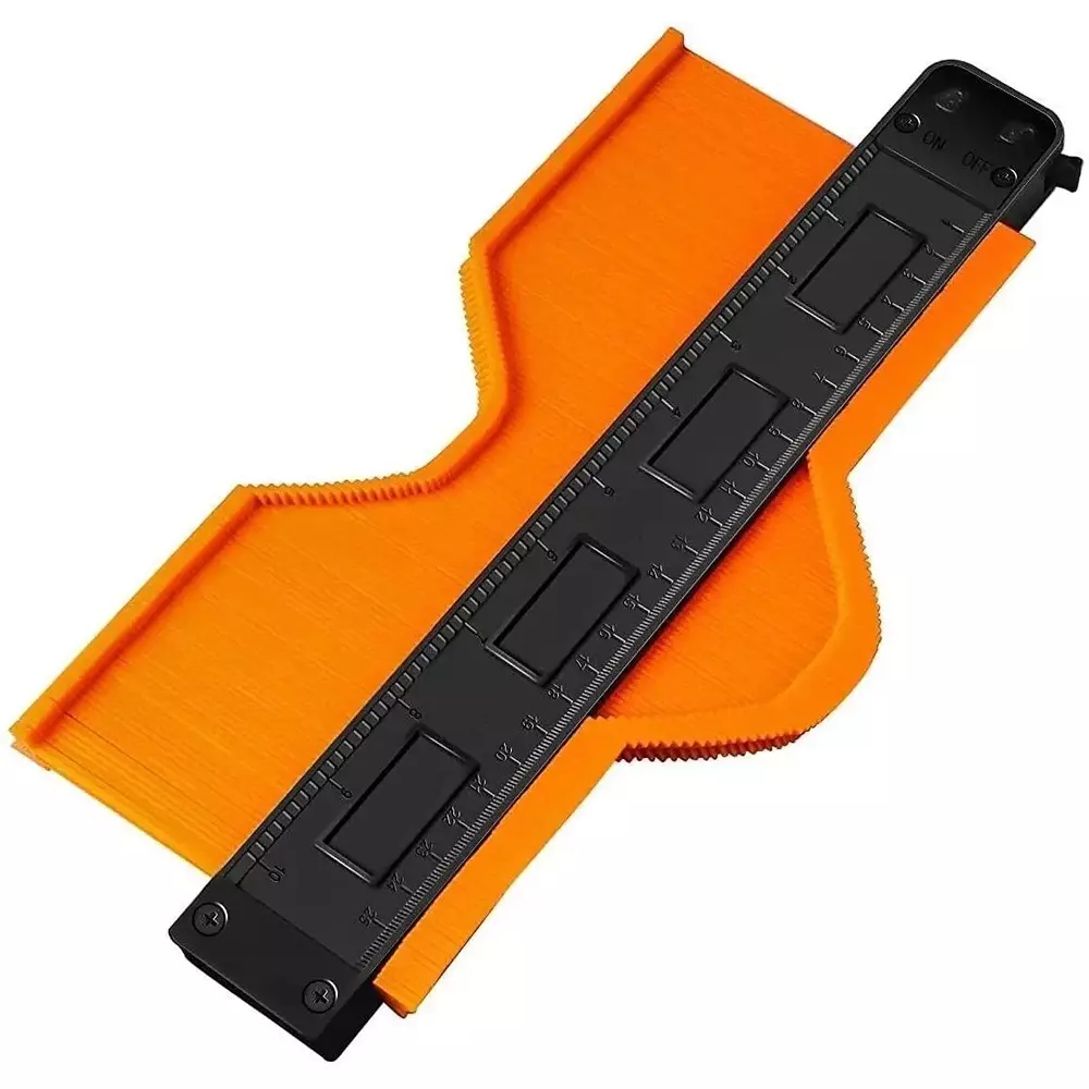 NIKTION Contour Gauge Duplicator Tool 27.5 cm Shaft Length ABS For All Kinds Of Woodworking, Flooring, Tiles, Mounting Glass, Etc.
