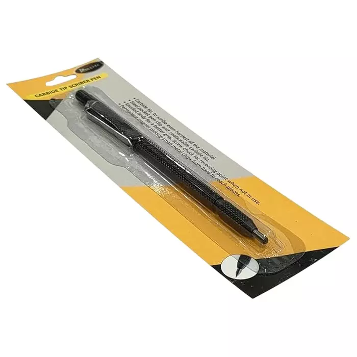 A.D INTERNATIONAL Carbide Pen Scriber with 135 mm OAL and 27 mm Tip Length for General DIY, Workshop, Metal & Wood Workers, B7-3DES-PSZ1