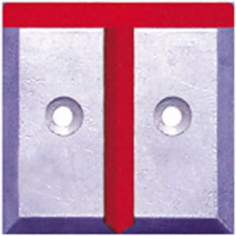 STS Marking Plate For pasting Specifications T Display Items 2 Number of Holes, SH32 (Pack of 10)