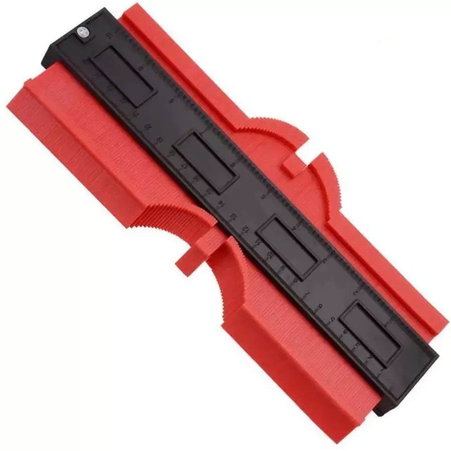 NIKTION Contour Gauge 254 mm (10 inch) 30 cm Shaft Length Plastic For All Kinds Of Woodworking, Flooring, Tiles, Mounting Glass, Etc.