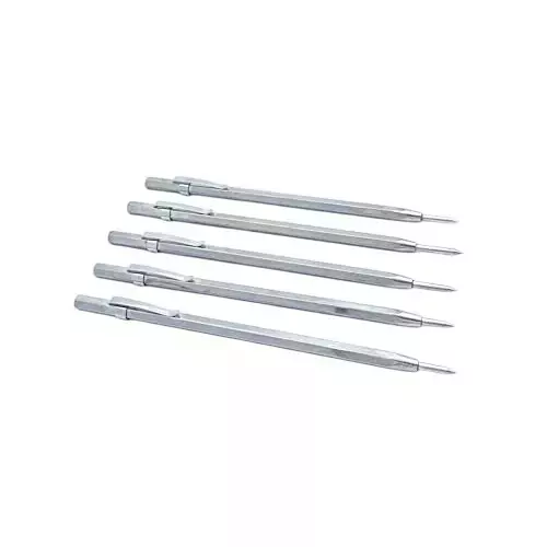Buyohlic International Machinist's Engraving Pen Scriber with Tungsten Carbide Tip and 150 mm Overall Length, IC-8V80-L495 (Pack of 5)
