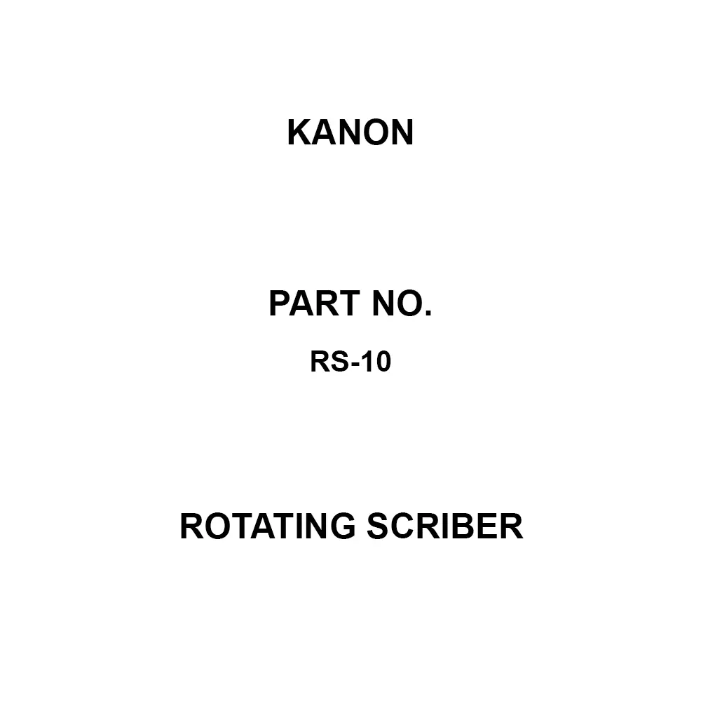 Kanon Rotating Scriber 9 mm Dimension d 36 Dimension B (φmm) 105.5 Dimension a (φmm), RS-10