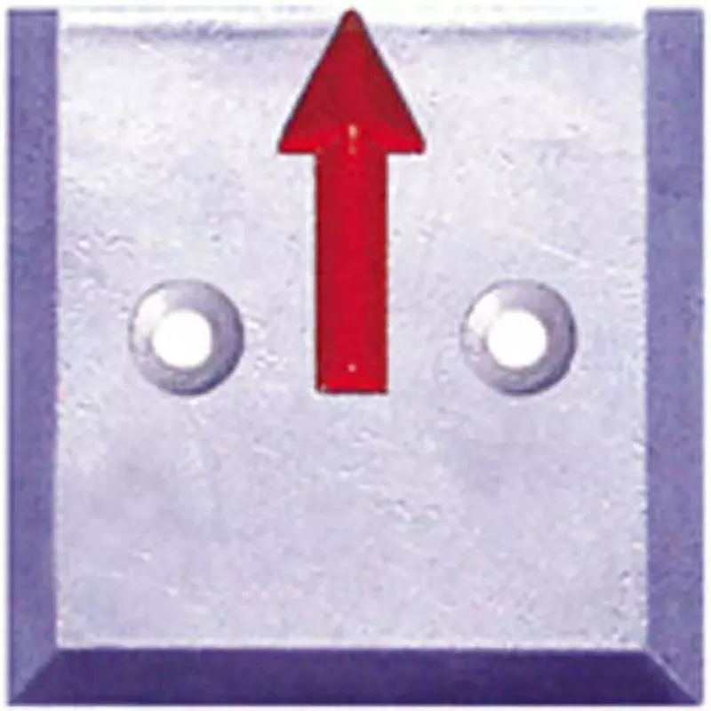 STS Marking Plate For pasting Specifications ↑ (half upper) Display Items 2 Number of Holes, SH152 (Pack of 10)