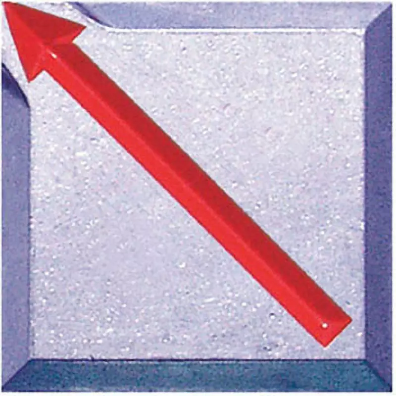 STS Marking Plate For pasting Specifications Diagonal arrow Display Items Pear Number of Holes, SH4 (Pack of 10)