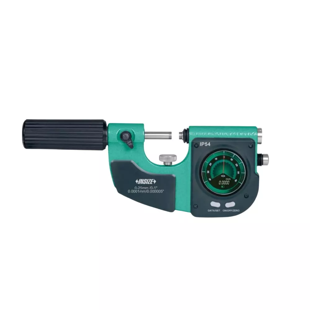 Insize Digital Indicating Snap Gauge 25-50 mm Range, 1 µm Accuracy and 0.3 µm Repeatability, 3509-50