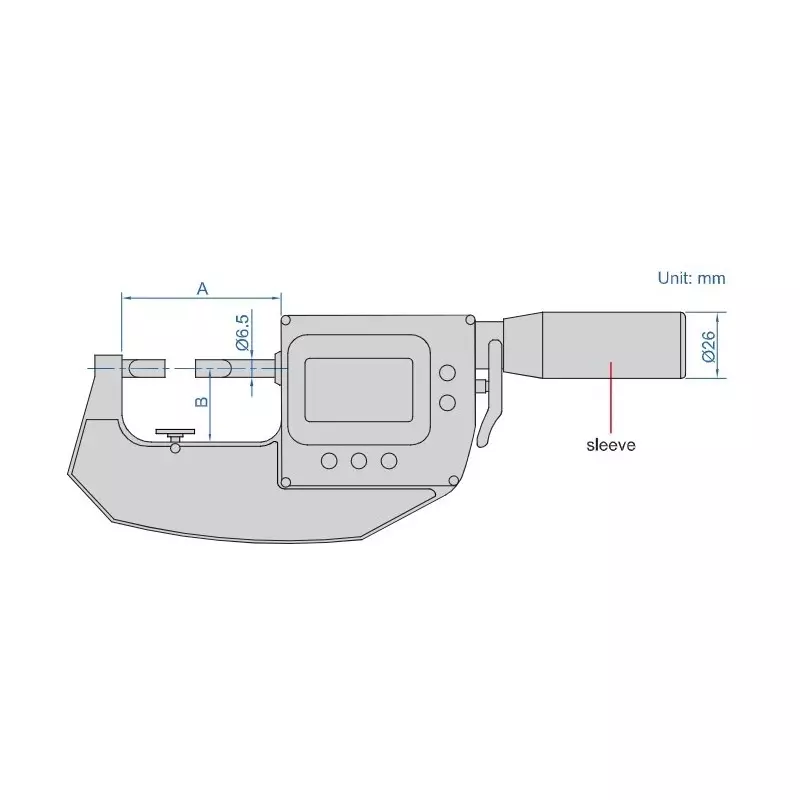 insize-digital-blade-micrometer-snap-gauge-a-type-0-25-mm-range-2-m-accuracy-and-0001-mm-resolution-3352-251wl