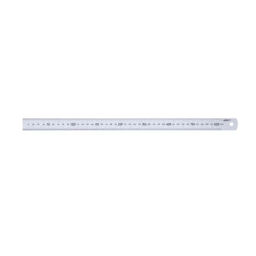 Insize Steel Ruler Scale Economic Type 500 mm (20 inch) Range, 7110-500A (Pack of 5 Pcs)