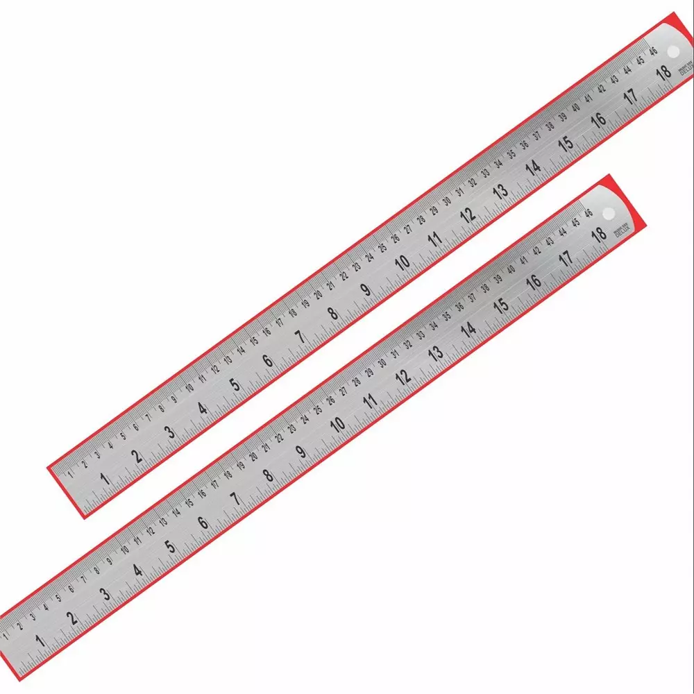 Kizer Stainless Steel Scale 18 inch (450 mm), KZ-229 (Pack of 2)