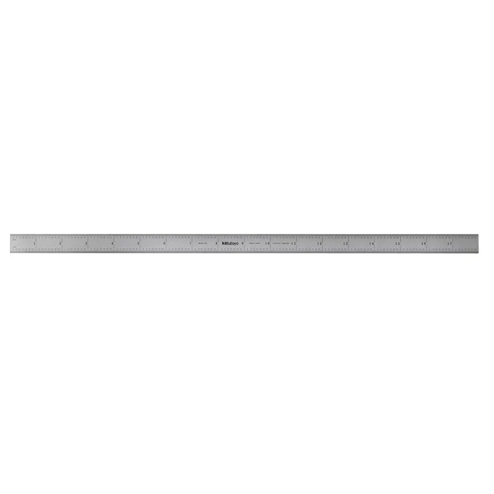 Mitutoyo Steel Ruler 18 inch x 450 mm Silver, 182-245